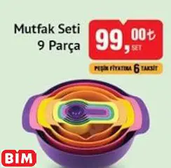 MUTFAK SETİ  9 PARÇA